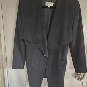 Amazing Vintage Black Blazer by Michii Moon for Sanyo, Made in Japan, Sz 6